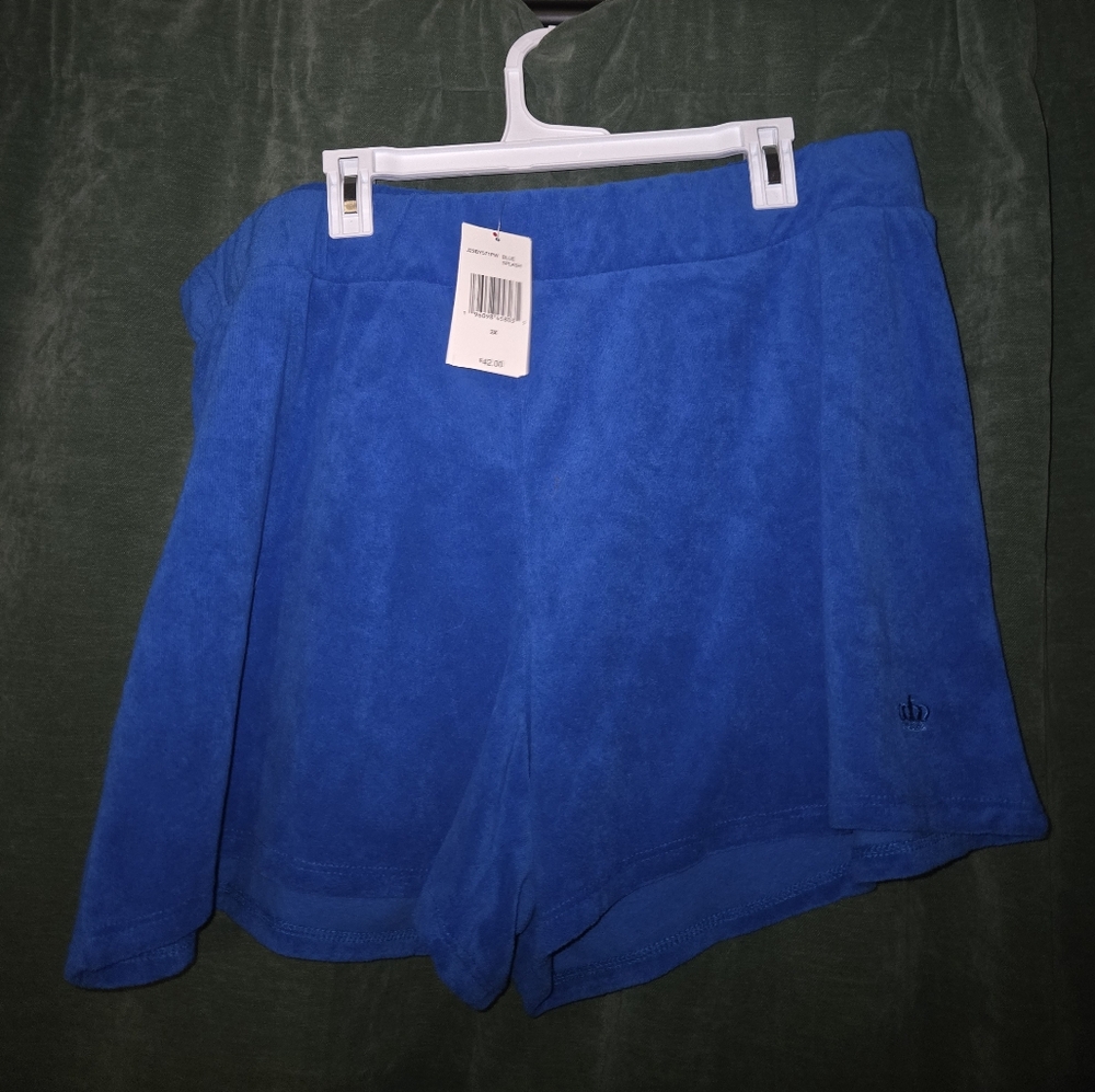 NWT Juicy By Juicy Couture Royal Blue Women's Sweatshorts 2X